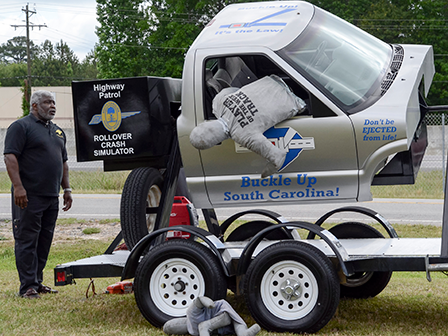 SC Highway Patrol roll-over demonstration